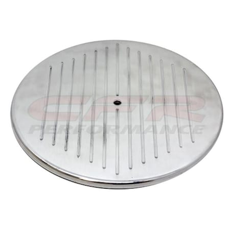 Cfr Performance CFR HZ-6801T-1-POL 14 in. Round Polished Aluminum Air Cleaner Top Ball Milled - Chevy; Ford & Mopar HZ-6801T-1-POL